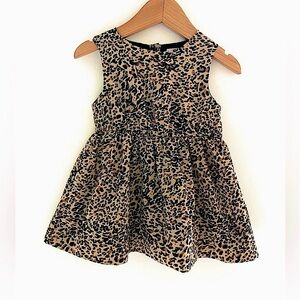 4/$20💥Cheetah Print Party Dress w Crinoline! Sleeveless, Golden Tan & Black